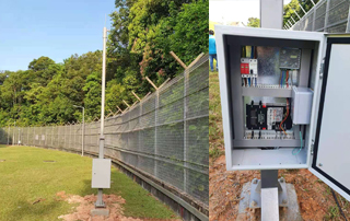 Sistemul de securitate al gardului perimetrului proiectului guvernului Singapore